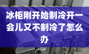 冰柜剛開始制冷開一會兒又不制冷了怎么辦