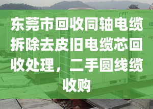 東莞市回收同軸電纜拆除去皮舊電纜芯回收處理，二手圓線纜收購