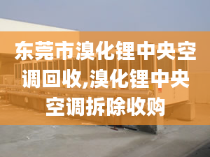 東莞市溴化鋰中央空調回收,溴化鋰中央空調拆除收購