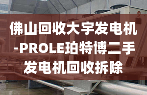 佛山回收大宇發(fā)電機-PROLE珀特博二手發(fā)電機回收拆除