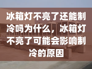 冰箱燈不亮了還能制冷嗎為什么，冰箱燈不亮了可能會(huì)影響制冷的原因