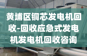 黃埔區(qū)銅芯發(fā)電機回收-回收應(yīng)急式發(fā)電機發(fā)電機回收咨詢