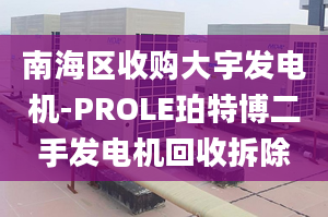 南海區(qū)收購大宇發(fā)電機-PROLE珀特博二手發(fā)電機回收拆除