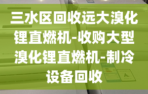 三水區(qū)回收遠(yuǎn)大溴化鋰直燃機(jī)-收購大型溴化鋰直燃機(jī)-制冷設(shè)備回收