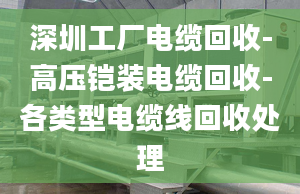 深圳工廠電纜回收-高壓鎧裝電纜回收-各類(lèi)型電纜線(xiàn)回收處理