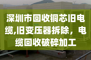 深圳市回收銅芯舊電纜,舊變壓器拆除，電纜回收破碎加工