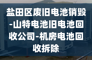 鹽田區(qū)廢舊電池銷(xiāo)毀-山特電池舊電池回收公司-機(jī)房電池回收拆除