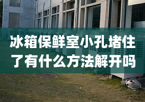 冰箱保鮮室小孔堵住了有什么方法解開嗎