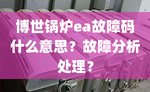 博世鍋爐ea故障碼什么意思？故障分析處理？