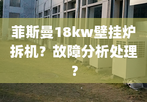 菲斯曼18kw壁掛爐拆機(jī)？故障分析處理？