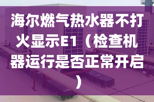 海爾燃?xì)鉄崴鞑淮蚧痫@示E1（檢查機(jī)器運(yùn)行是否正常開啟）