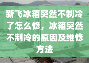 新飛冰箱突然不制冷了怎么修，冰箱突然不制冷的原因及維修方法