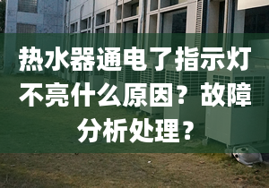 熱水器通電了指示燈不亮什么原因？故障分析處理？