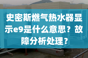 史密斯燃?xì)鉄崴黠@示e9是什么意思？故障分析處理？