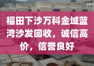 福田下沙萬科金域藍灣沙發(fā)回收，誠信高價，信譽良好