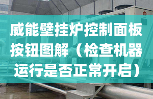 威能壁掛爐控制面板按鈕圖解（檢查機(jī)器運(yùn)行是否正常開啟）