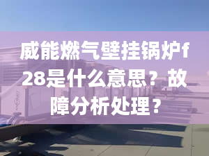 威能燃氣壁掛鍋爐f28是什么意思？故障分析處理？