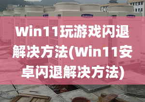 Win11玩游戲閃退解決方法(Win11安卓閃退解決方法)