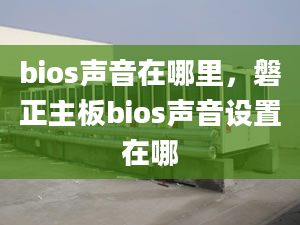 bios聲音在哪里，磐正主板bios聲音設(shè)置在哪