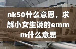 nk50什么意思，求解小女生說的emmm什么意思