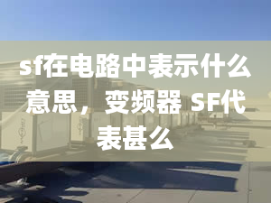 sf在電路中表示什么意思，變頻器 SF代表甚么