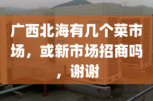 廣西北海有幾個(gè)菜市場，或新市場招商嗎，謝謝