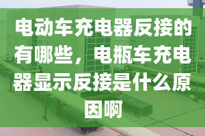 電動車充電器反接的有哪些，電瓶車充電器顯示反接是什么原因啊