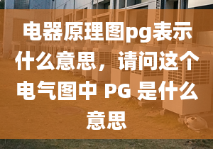 電器原理圖pg表示什么意思，請問這個電氣圖中 PG 是什么意思