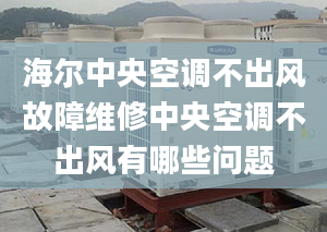 海爾中央空調(diào)不出風(fēng)故障維修中央空調(diào)不出風(fēng)有哪些問題