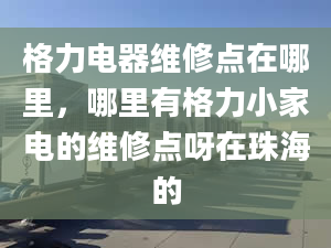 格力電器維修點(diǎn)在哪里，哪里有格力小家電的維修點(diǎn)呀在珠海的