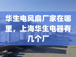 華生電風(fēng)扇廠家在哪里，上海華生電器有幾個廠