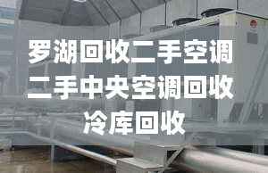 羅湖回收二手空調(diào) 二手中央空調(diào)回收 冷庫回收