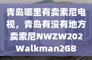 青島哪里有賣索尼電視，青島有沒有地方賣索尼NWZW202Walkman2GB