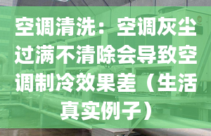 空調(diào)清洗：空調(diào)灰塵過滿不清除會導(dǎo)致空調(diào)制冷效果差（生活真實(shí)例子）