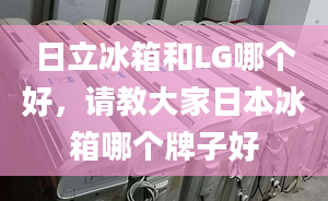 日立冰箱和LG哪個(gè)好，請教大家日本冰箱哪個(gè)牌子好