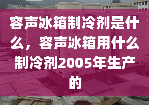 容聲冰箱制冷劑是什么，容聲冰箱用什么制冷劑2005年生產(chǎn)的