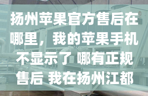 揚(yáng)州蘋果官方售后在哪里，我的蘋果手機(jī)不顯示了 哪有正規(guī)售后 我在揚(yáng)州江都