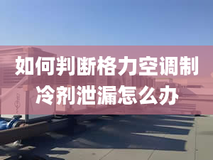 如何判斷格力空調(diào)制冷劑泄漏怎么辦