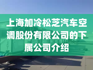 上海加冷松芝汽車空調(diào)股份有限公司的下屬公司介紹