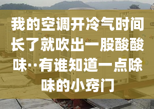 我的空調(diào)開冷氣時(shí)間長(zhǎng)了就吹出一股酸酸味··有誰知道一點(diǎn)除味的小竅門