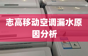 志高移動空調漏水原因分析