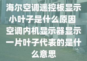 海爾空調(diào)遙控板顯示小葉子是什么原因 空調(diào)內(nèi)機(jī)顯示器顯示一片葉子代表的是什么意思