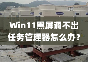 Win11黑屏調(diào)不出任務(wù)管理器怎么辦？