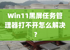 Win11黑屏任務(wù)管理器打不開怎么解決？