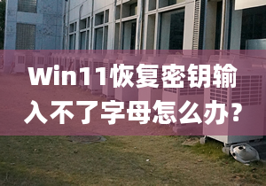 Win11恢復(fù)密鑰輸入不了字母怎么辦？