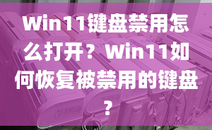 Win11鍵盤禁用怎么打開？Win11如何恢復(fù)被禁用的鍵盤？