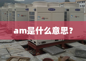 am是什么意思？