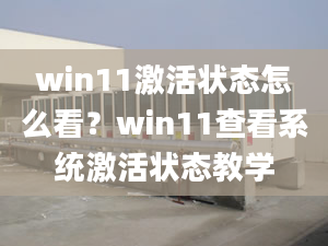 win11激活狀態(tài)怎么看？win11查看系統(tǒng)激活狀態(tài)教學(xué)