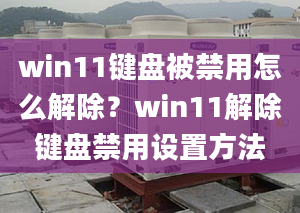 win11鍵盤被禁用怎么解除？win11解除鍵盤禁用設(shè)置方法