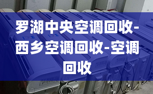 羅湖中央空調(diào)回收-西鄉(xiāng)空調(diào)回收-空調(diào)回收